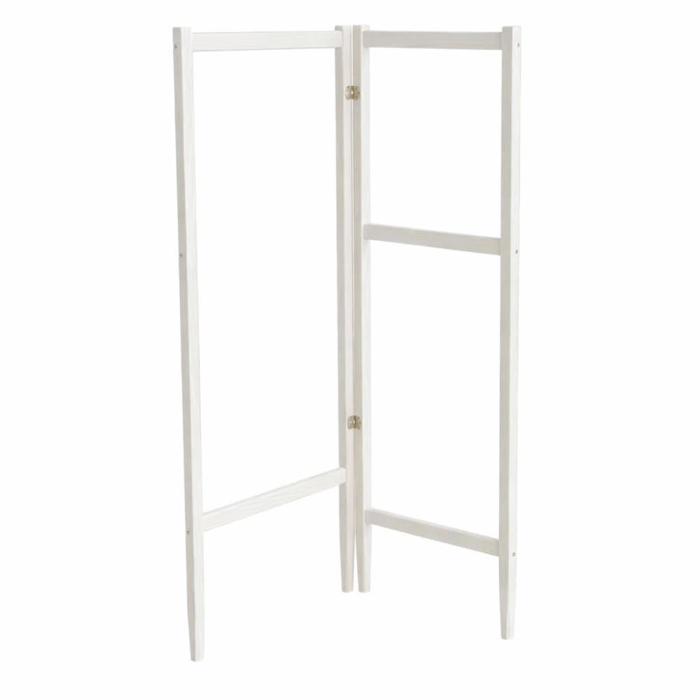 Ragaba Holz-Kleiderständer klappbar 51,2×130×36,2 cm Weiß style modern Weiß Holz