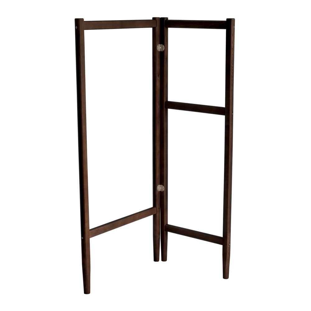 Ragaba Holz-Kleiderständer klappbar 51,2×130×36,2 cm Nussbaum style modern Braun Holz