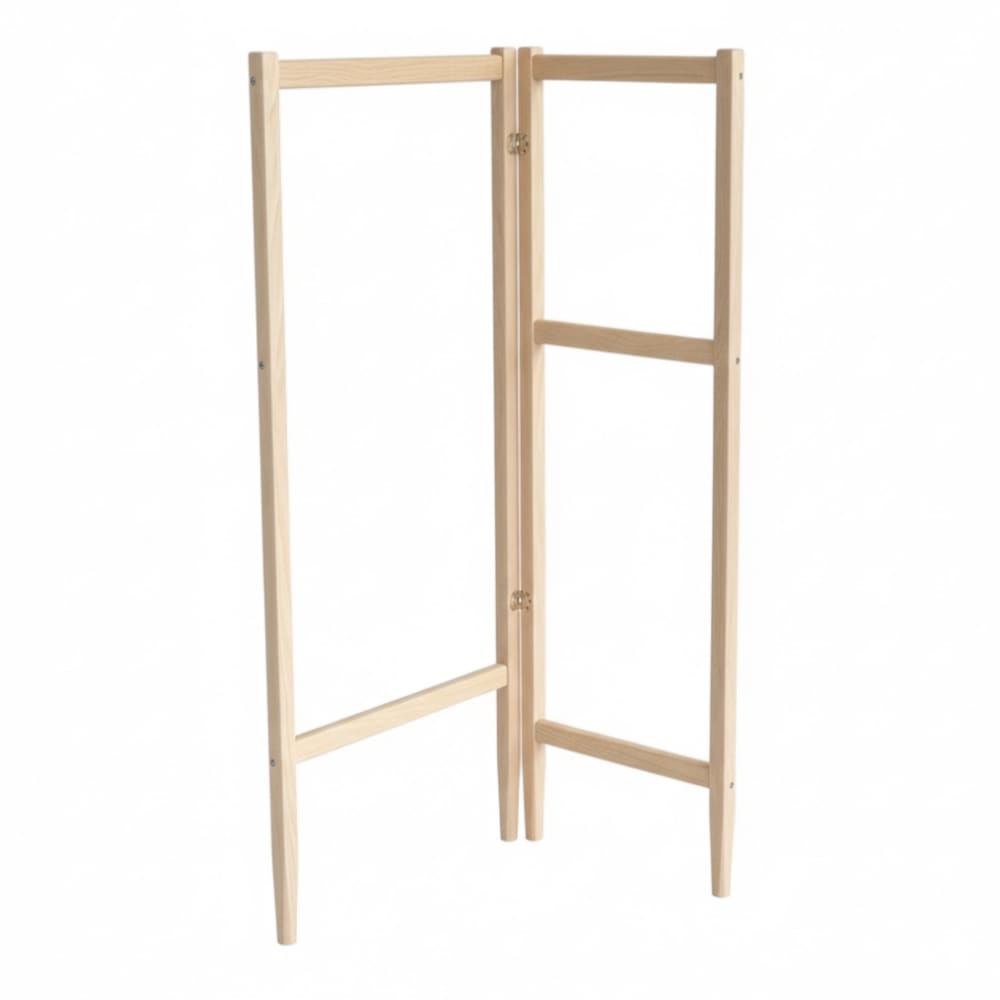 Ragaba Holz-Kleiderständer klappbar 51,2×130×36,2 cm Esche style modern Beige Holz