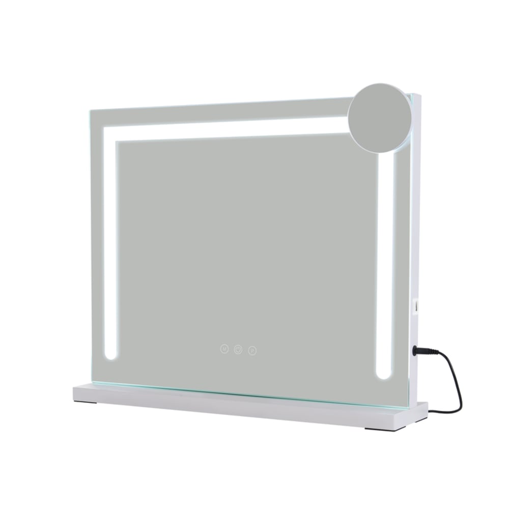 Attendorn - applique murale led en métal, blanc, l 58 cm