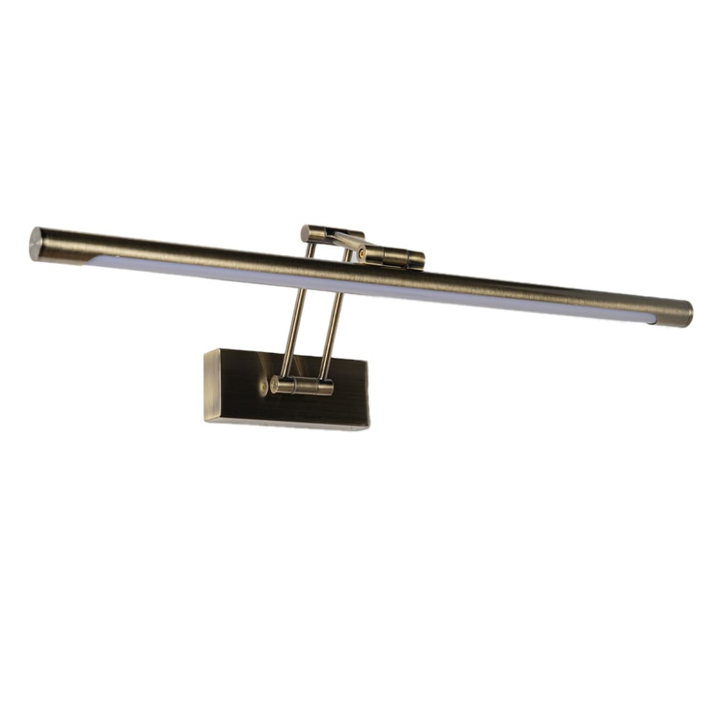 Applique LED tableaux 12W alu bronze orientable 2800K 60 cm