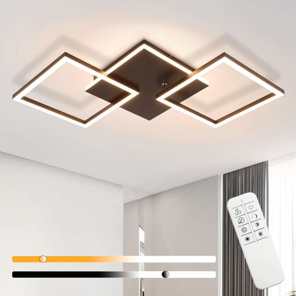 Chambers - plafonnier en métal, coloris noir, l 51 cm, max. 32 w — vue 3