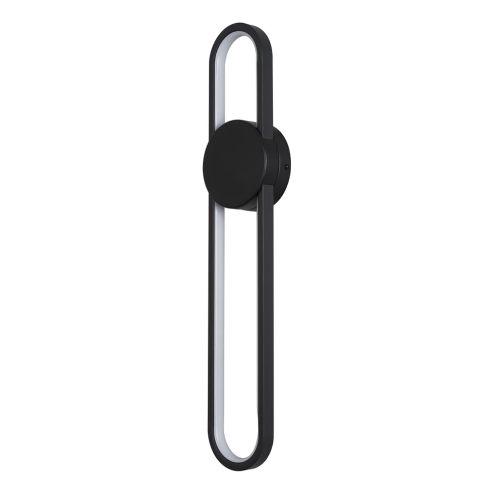 Applique murale LED, métal, L:60, noire