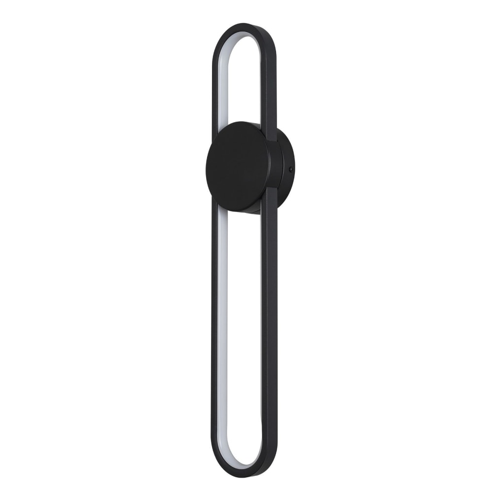 Berlinchen - applique murale led en métal, noir, l 60 cm