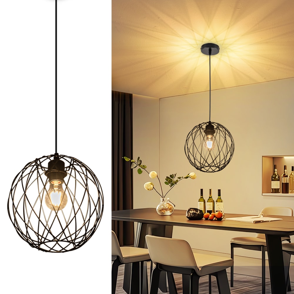 Erickson - suspension en métal, coloris noir, l 25 cm, e27, max. 40 w — vue 3
