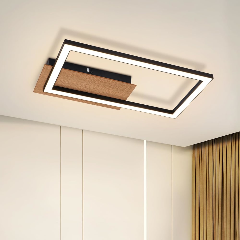 Gaines - plafonnier en métal, coloris noir, l 41 cm, max. 12 w — vue 3