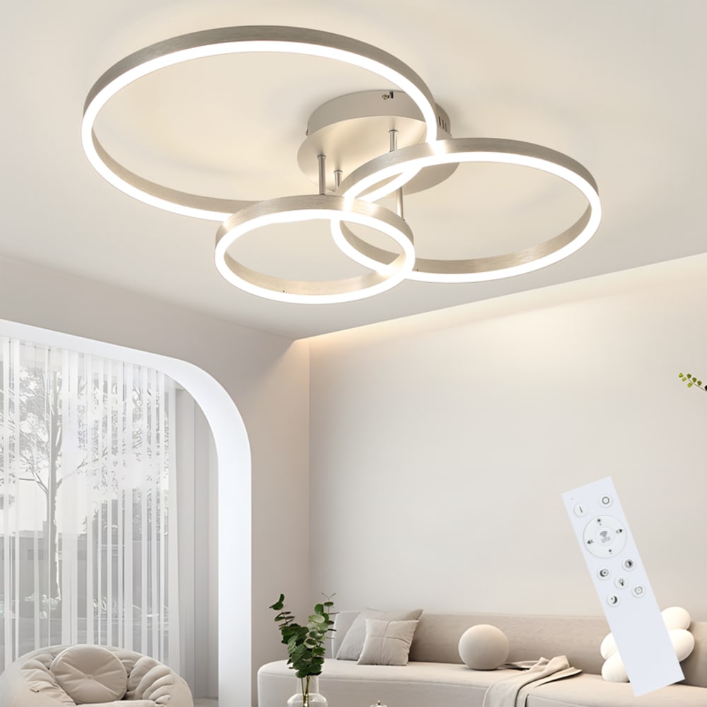 Cham - plafonnier en métal, coloris blanc, l 24 cm, max. 74 w — vue 3