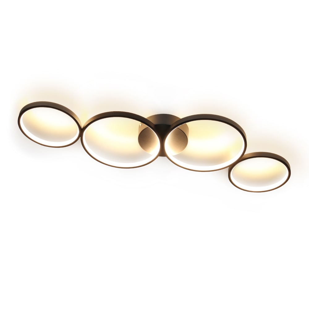 Welt - plafonnier en métal, coloris noir, l 26 cm, max. 56 w