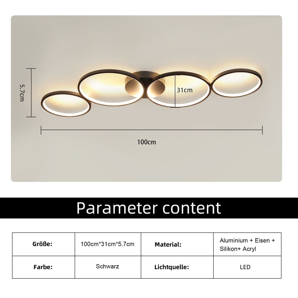 Welt - plafonnier en métal, coloris noir, l 26 cm, max. 56 w — vue 4