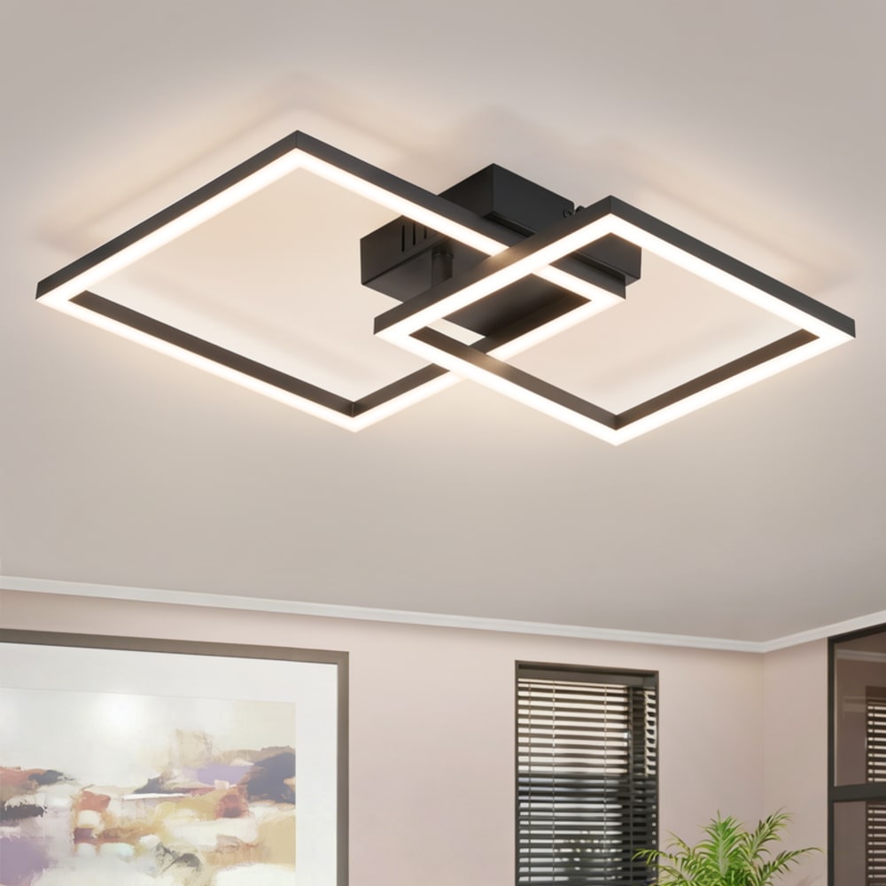 Cannon - plafonnier led en plastique, coloris noir, l 35 cm, max. 20 w — vue 3