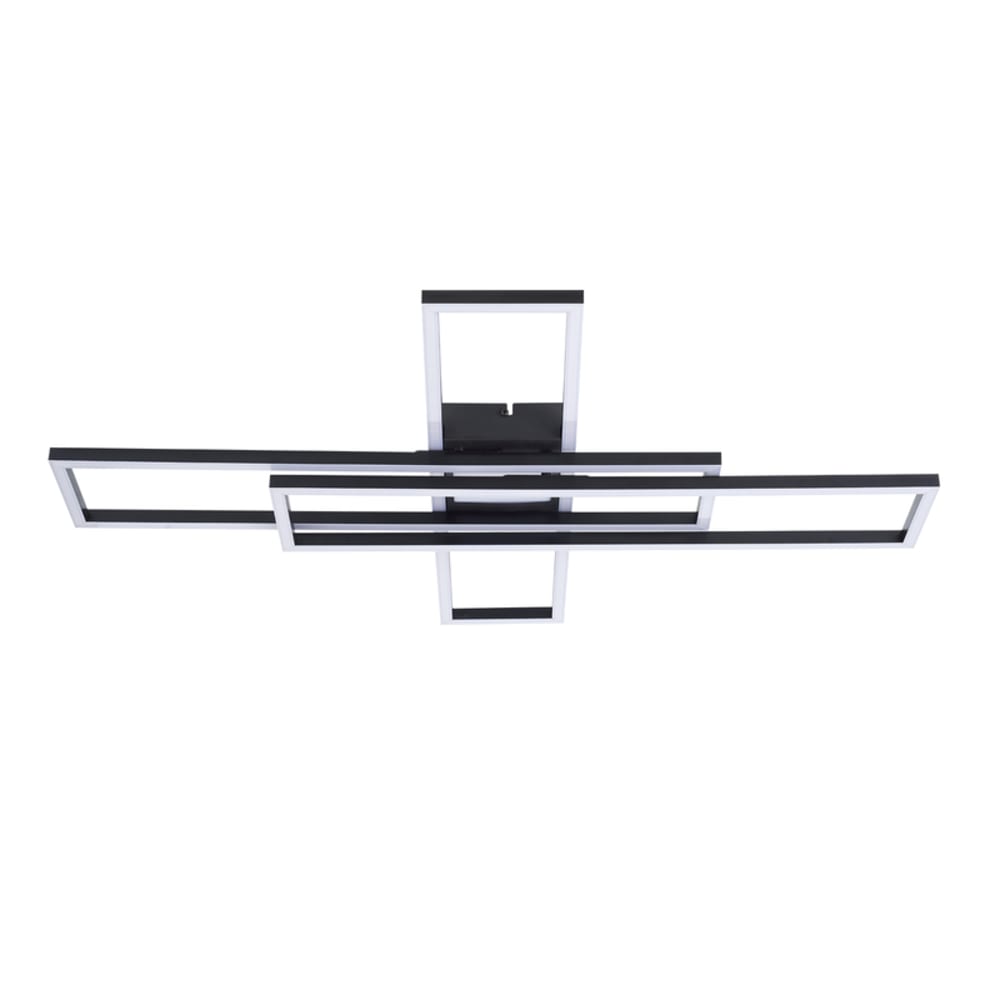 Andrews - plafonnier en plastique, coloris noir, l 3 cm, max. 56 w