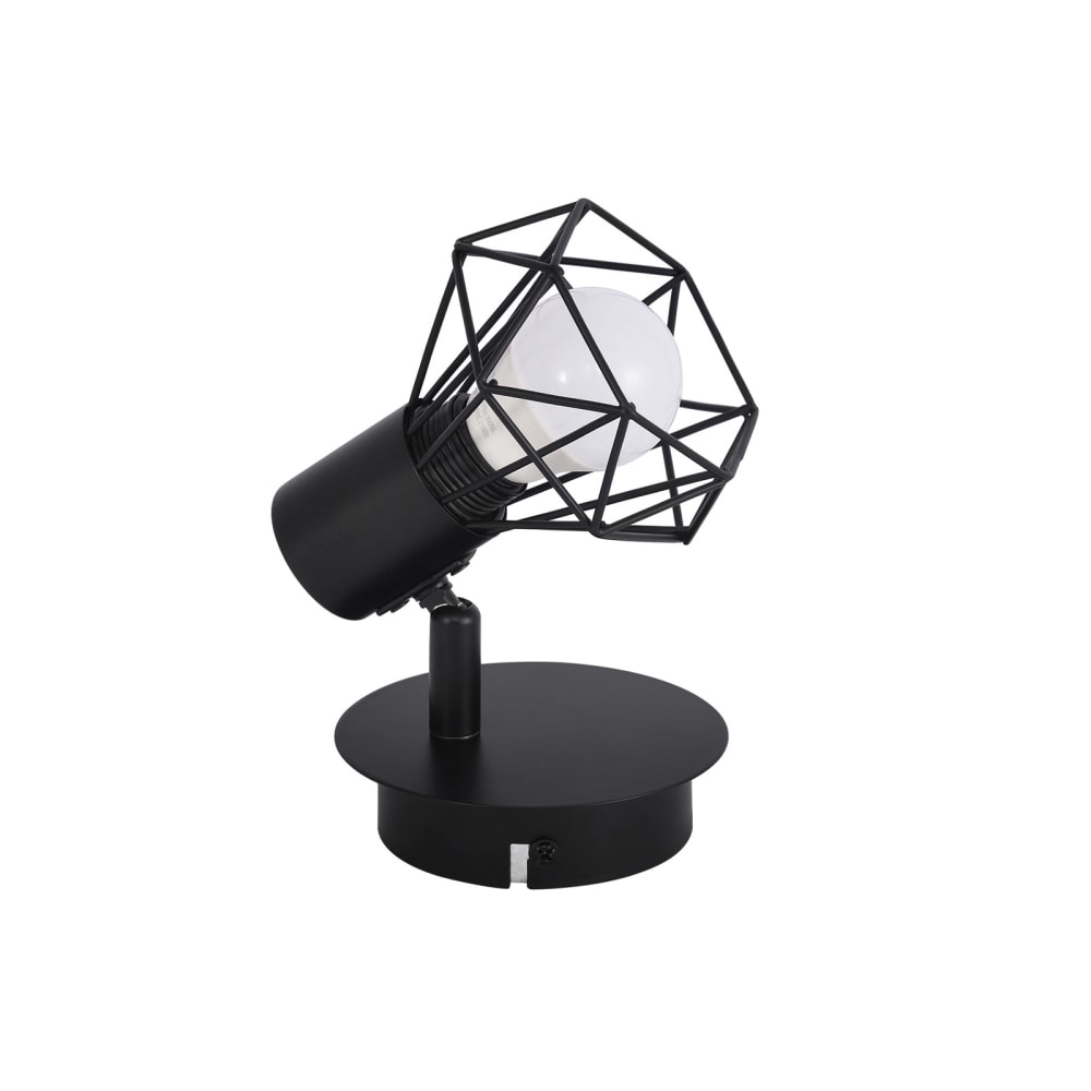 Fulton - plafonnier en métal, coloris noir, l 8 cm, e14, max. 40 w