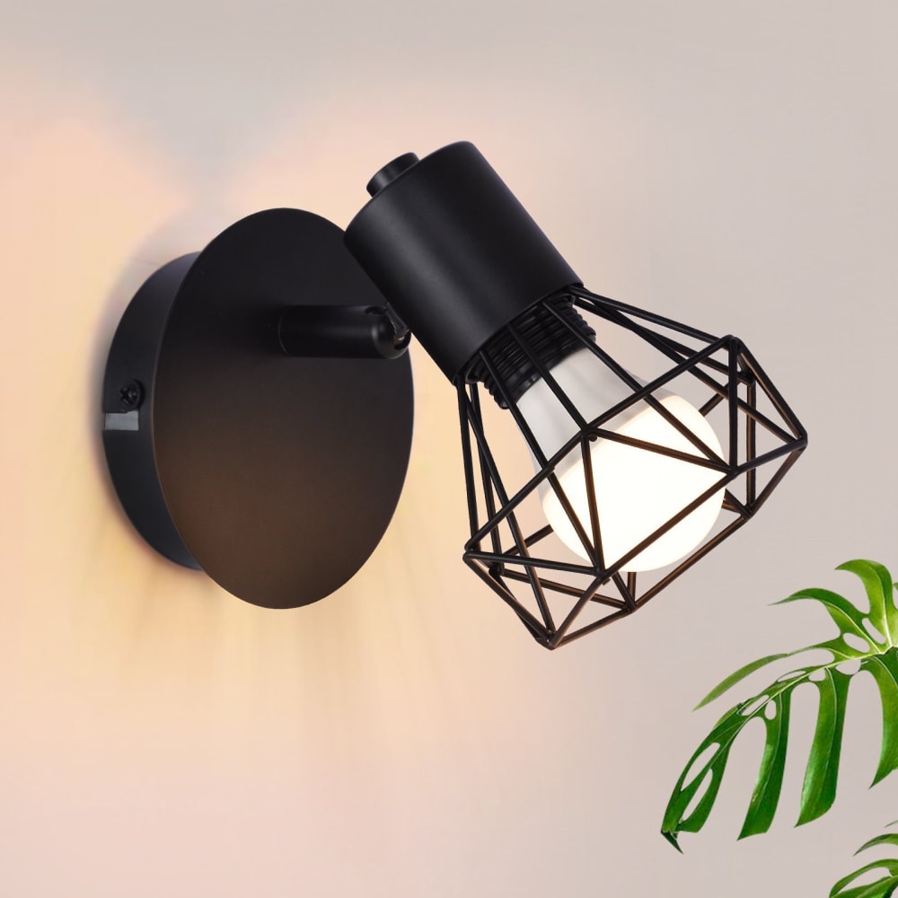 Fulton - plafonnier en métal, coloris noir, l 8 cm, e14, max. 40 w — vue 3