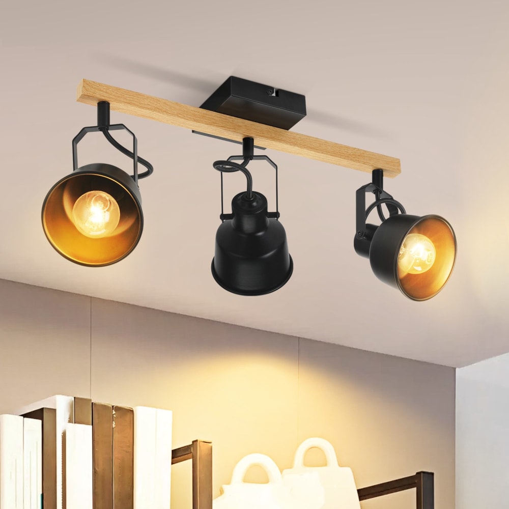 Blumenfee - spot de plafond en métal, noir, l 17 cm, e14 — vue 3