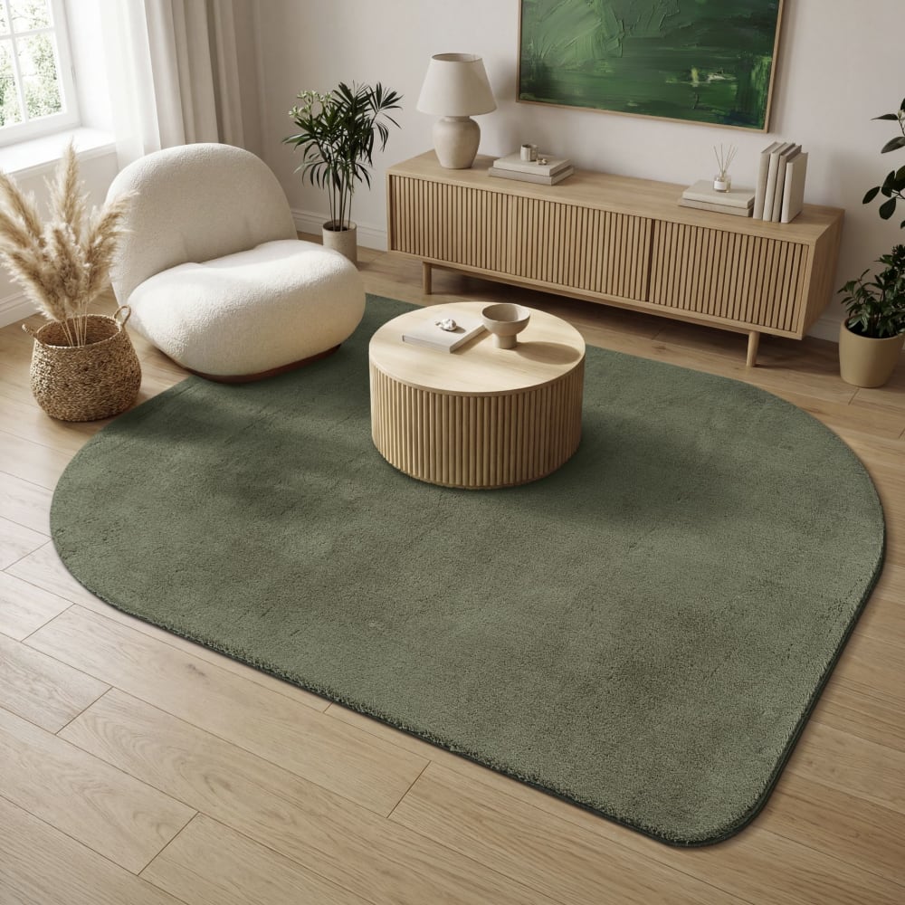 Tapis modern antidérapant lavable, vert, 160 x 220 cm — vue 3