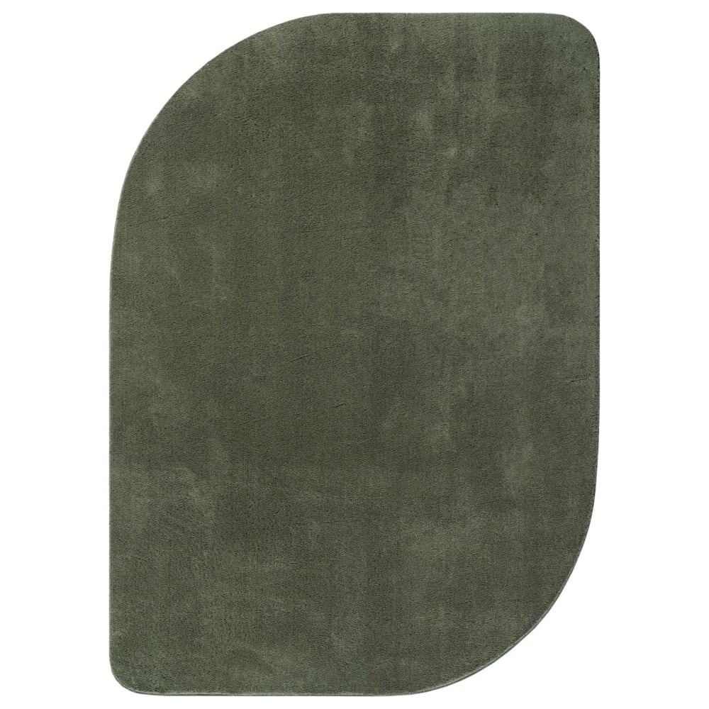 Tapis modern antidérapant lavable, vert, 120 x 160 cm