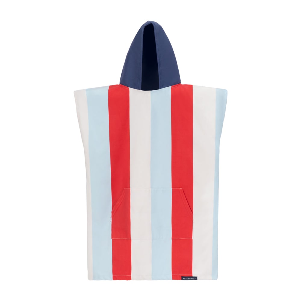 Flamingueo Kinder Strandponcho Mikrofaser schnelltrocknend 4-6 Jahre mehrfarbig BLAU MIKROFASER Baby