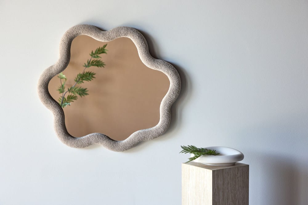 Wandspiegel Kungsbacka 70x70cm, beige - Maisons Du Monde