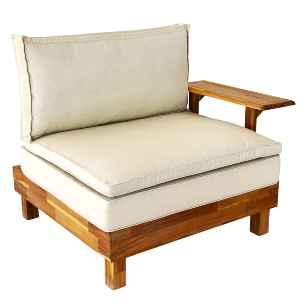 fauteuil en acacia marron