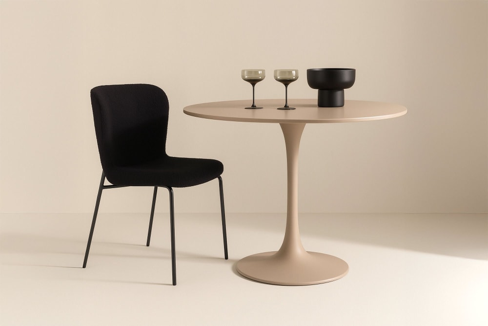 Esstisch Ø100cm, beige - Maisons Du Monde