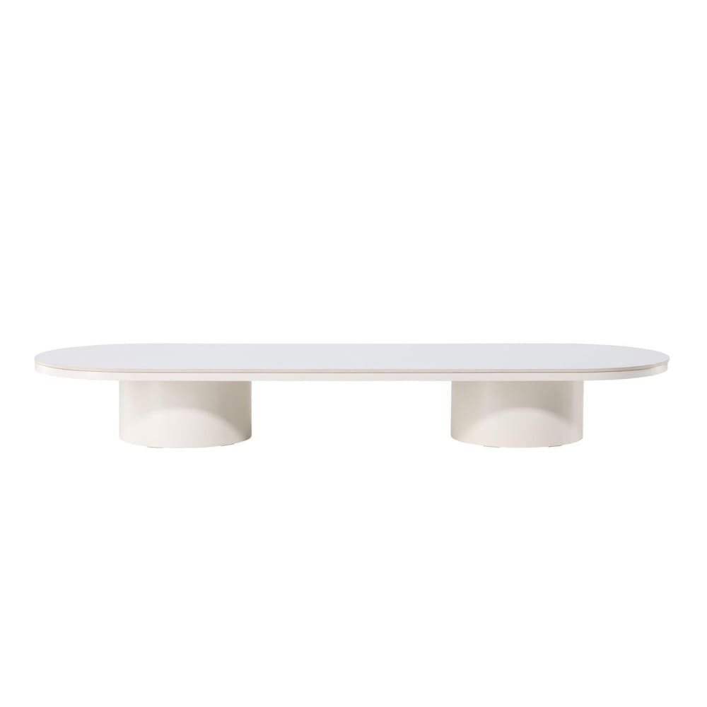 Venture Home Couchtisch 190*60cm in Sinterstein Optik, beige - Spanplatte