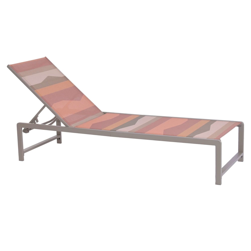 Bain de soleil multicolore en acier 195x61x85 cm