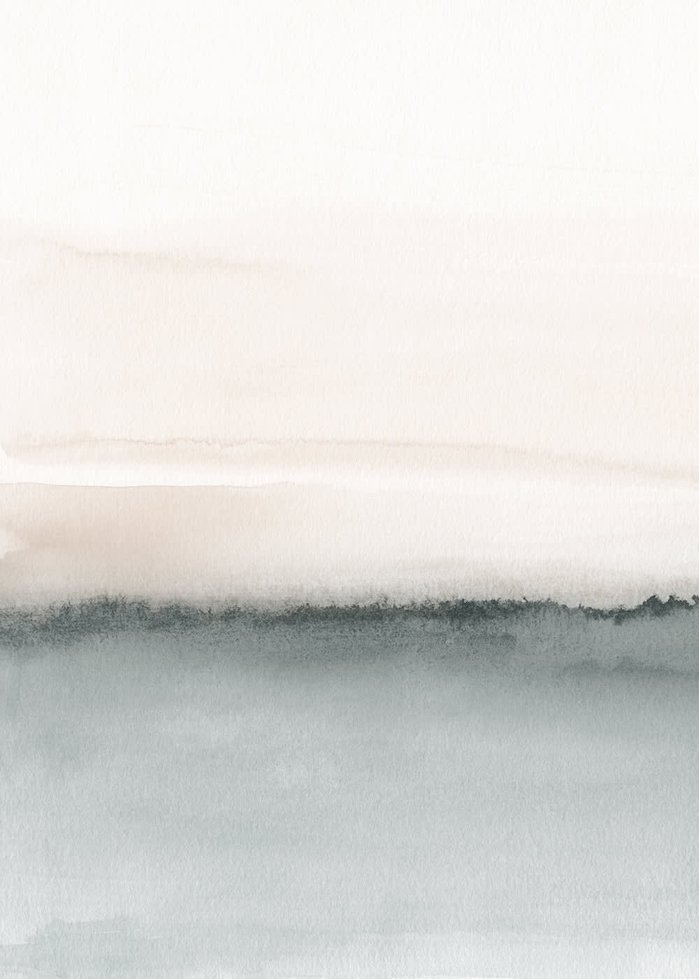 Hannun Dekorativer Kunstdruck, 50 x 70 cm style modern Beige Papier