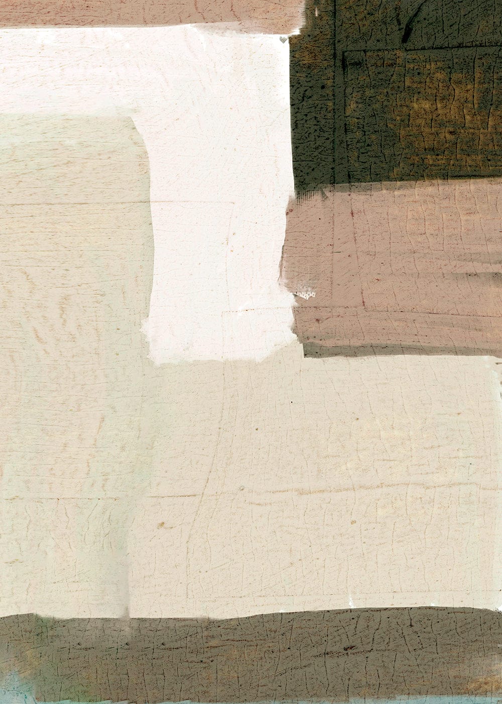 Hannun Dekorativer Kunstdruck, 50 x 70 cm style modern Beige Papier