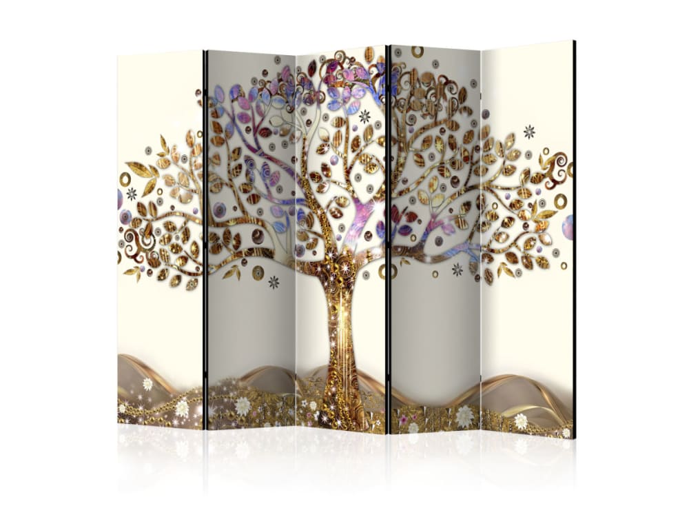 Paravent 5 volets arbre