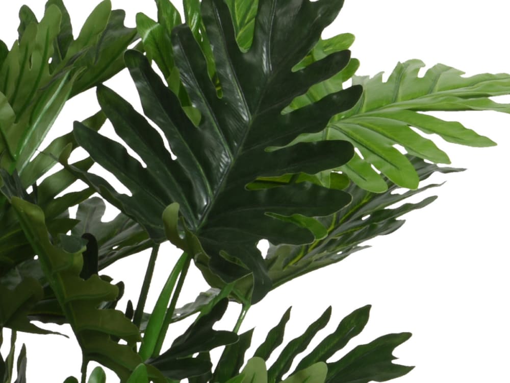 Philodendron artificiel en pot plastique vert - Maisons du Monde