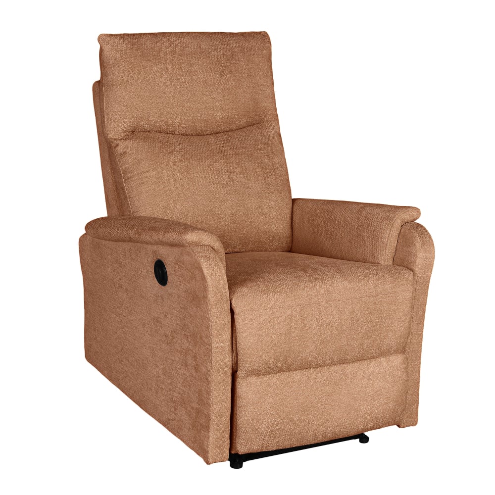 Fauteuil relax électrique  1 place tissu orange