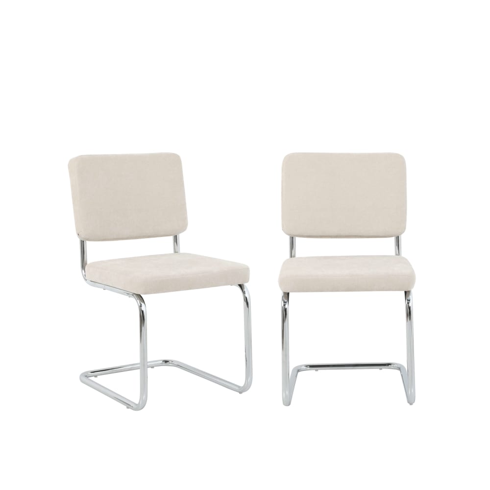 Lot de 2 chaises  tissu