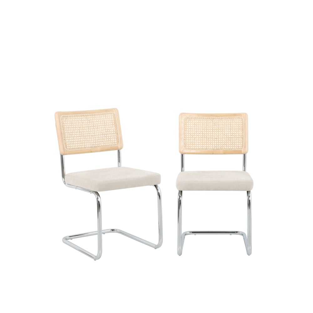 Lot de 2 chaises  cannage