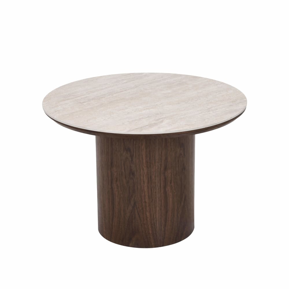 Table basse placage noyer