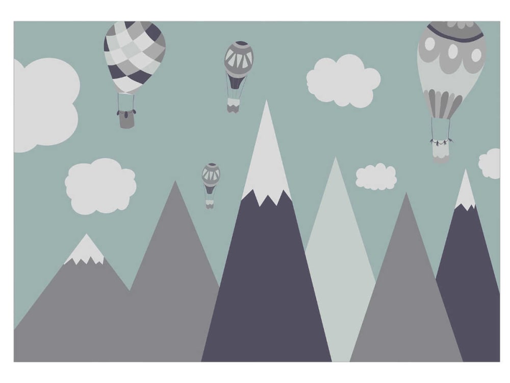 Papier peint chambre enfants motifs ballons enchantés 300 x 210 cm — vue 3