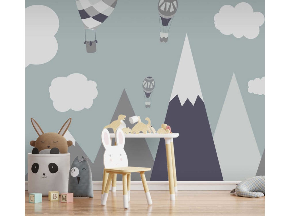 Papier peint chambre enfants motifs ballons enchantés 400 x 280 cm — vue 3