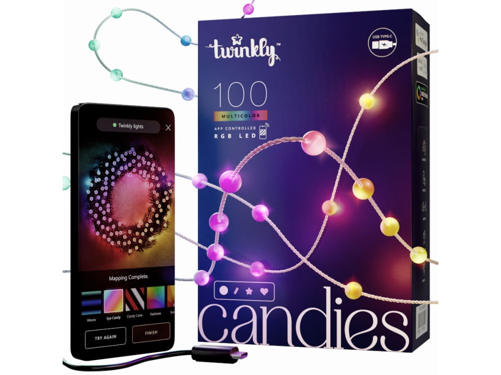 Guirlande lumineuse connectée Candies Pearls – Twinkly