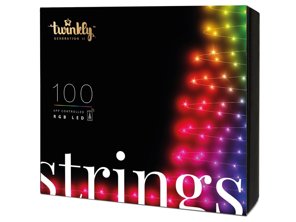 Guirlande lumineuse connectée pour sapin de noël en pvc multicolore