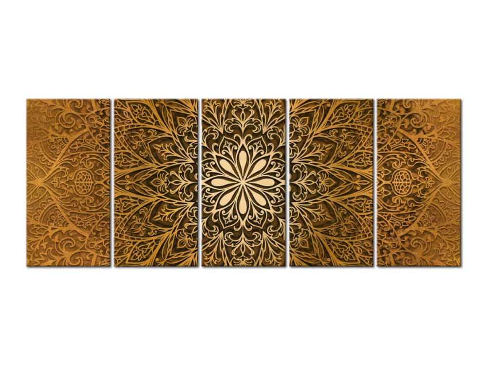 Tableau mandala 5 parties