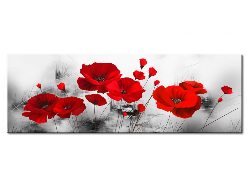 Tableau moderne coquelicots
