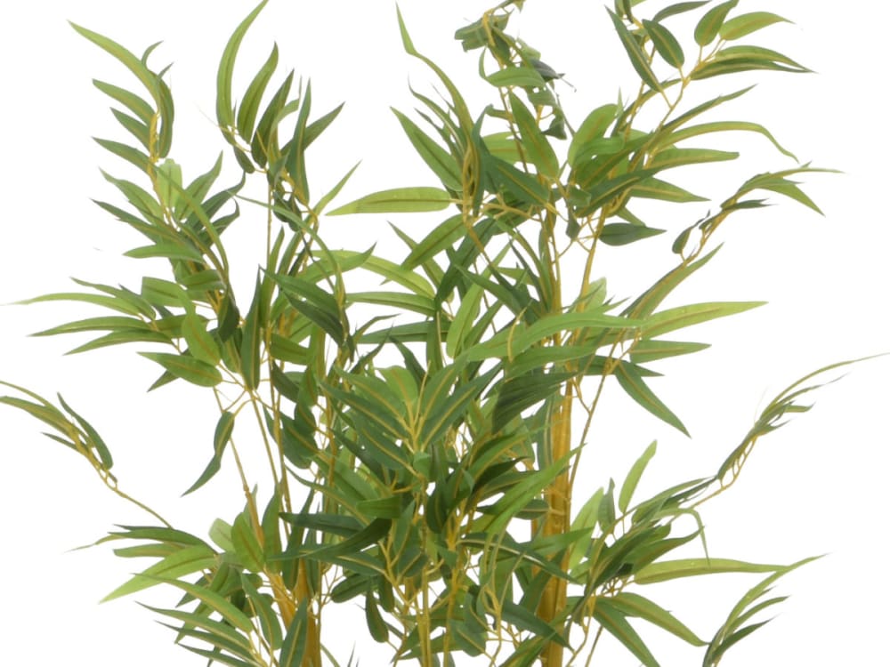Bambou artificiel 185 cm en pot polyester vert - Maisons du Monde