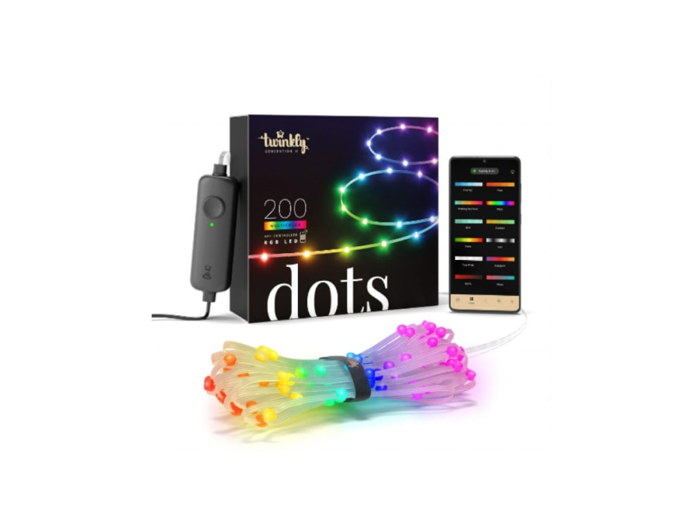 Guirlande lumineuse connectée intérieur extérieur pvc multicolore