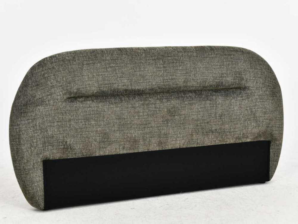 Tête de lit verte en tissu – Style doux et contemporain