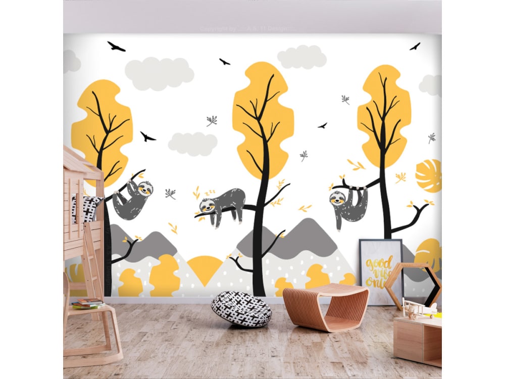 Papier peint paresseux mignons - artgeist — vue 3