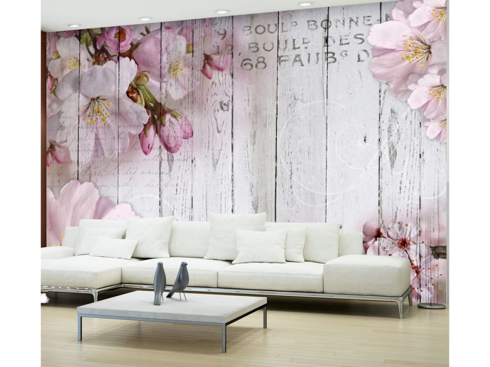 Papier peint - Pommiers en fleurs - Maisons du Monde