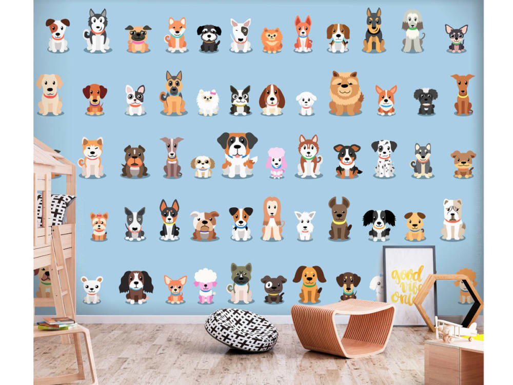 Papier peint chiens heureux - artgeist — vue 3