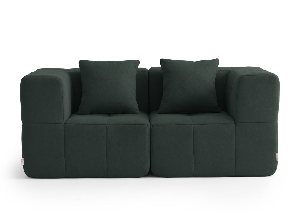 Canapé droit modulaire - vert foret