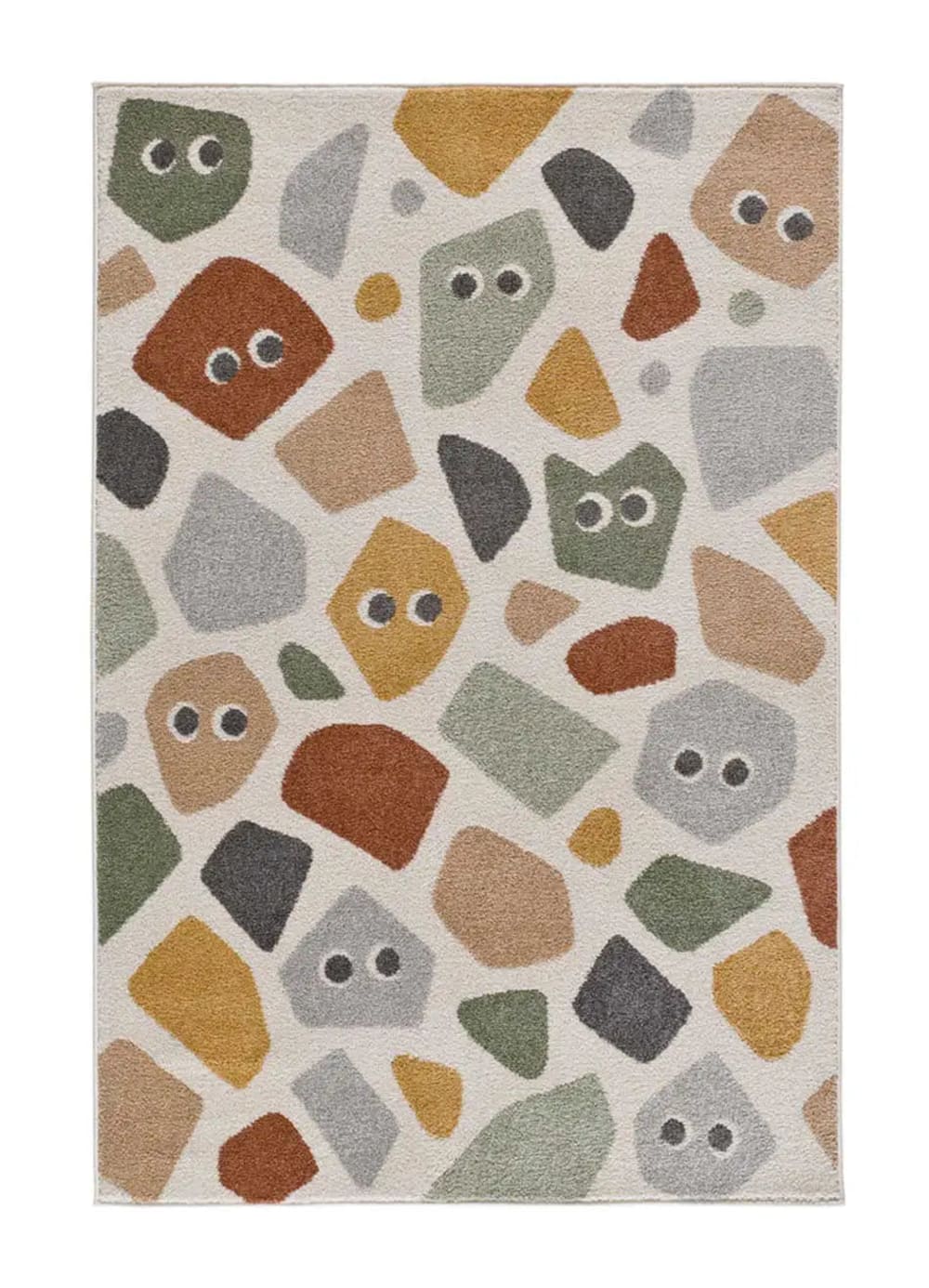 Tapis enfant pierres animées multicolore 120x170 cm