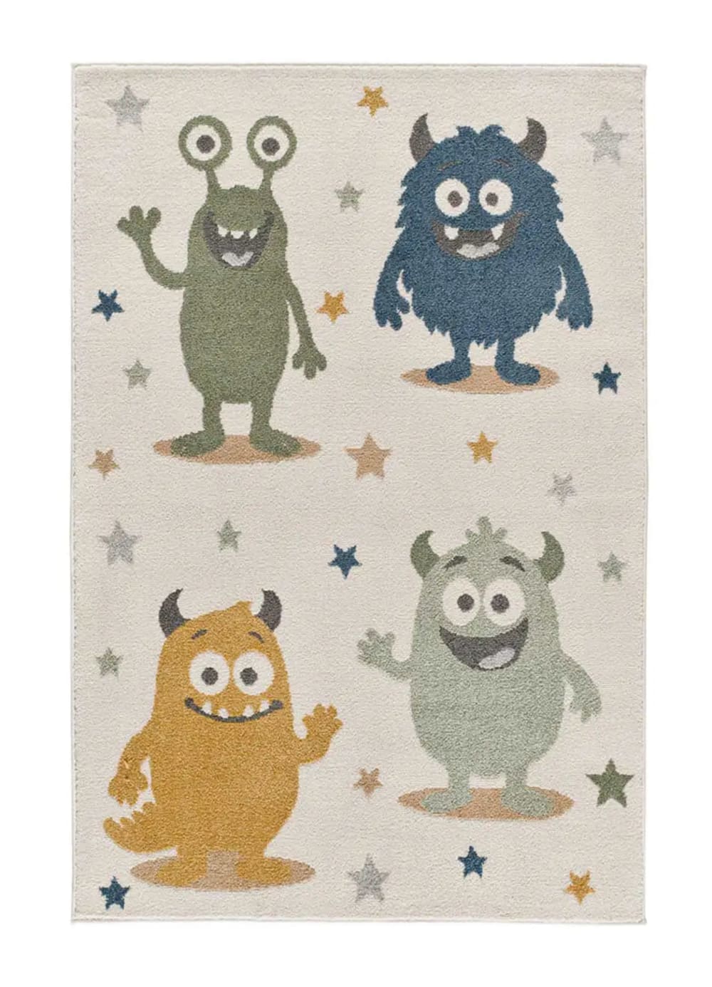 Tapis enfant monstres colorés multicolore 120x170 cm