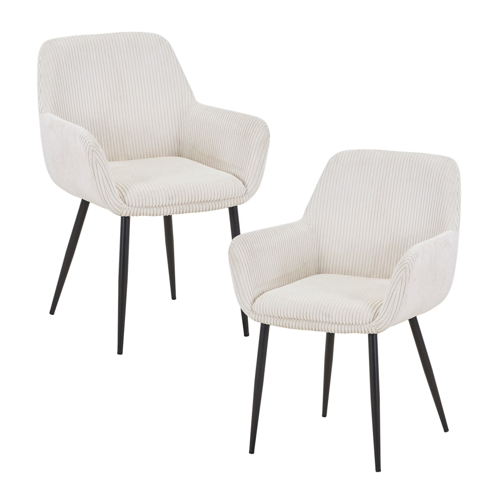 Lot de 2 chaises en velours